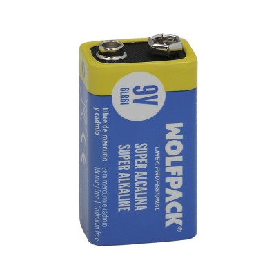 Pila de 9V alcalina Wolf pack